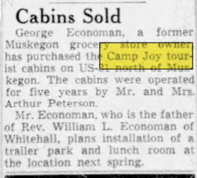 Camp Joy - Nov 28 1953 Article (newer photo)